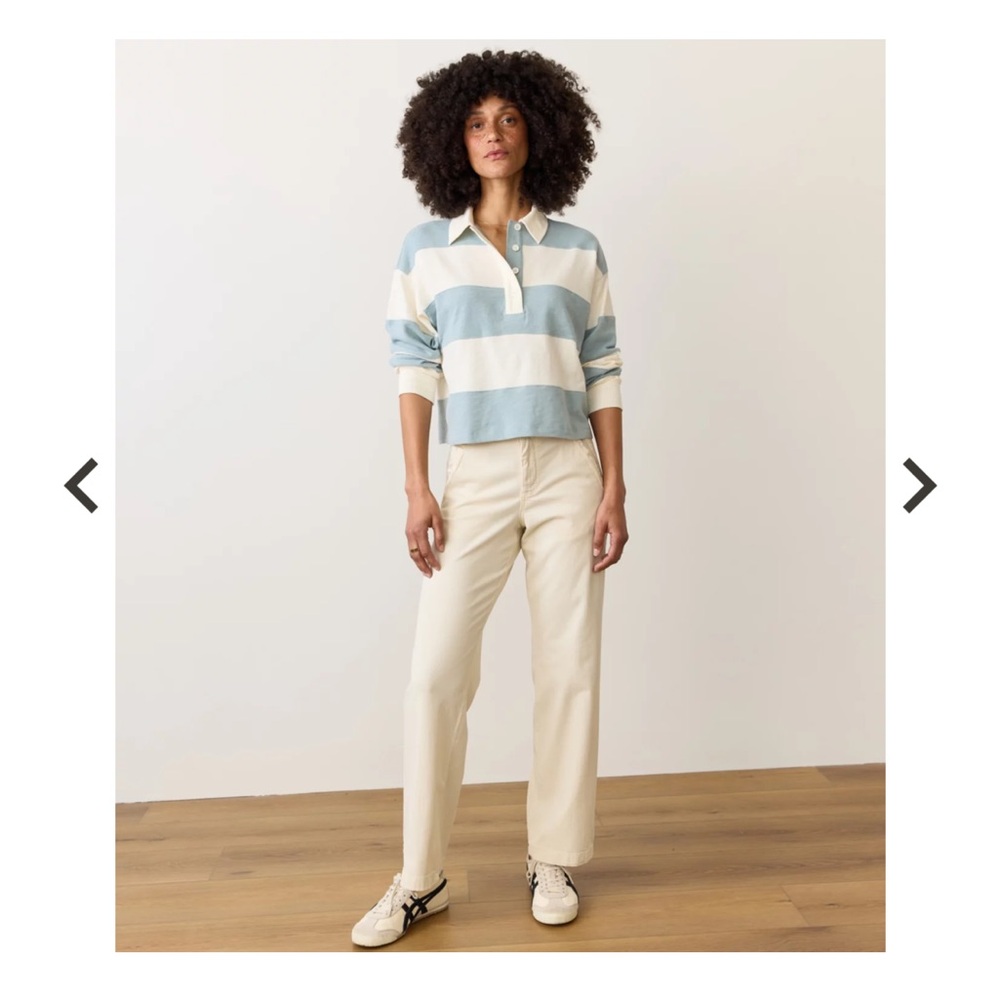 Marine Layer Saturday Pants Small Women’s Khaki $128 - Picture 7 of 11